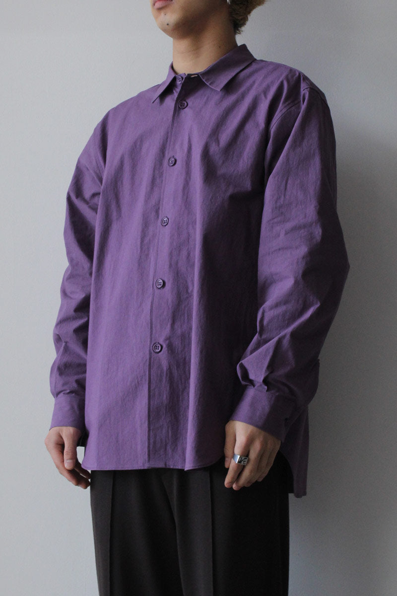 MAN-TLE | R14 SHIRT-8 / BLUEBELL WEATHER コットンシャンブレー