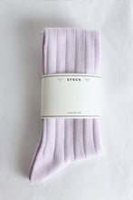 Load image into Gallery viewer, COMFORT COTTON RIB HI-SOCKS / LAVENDER