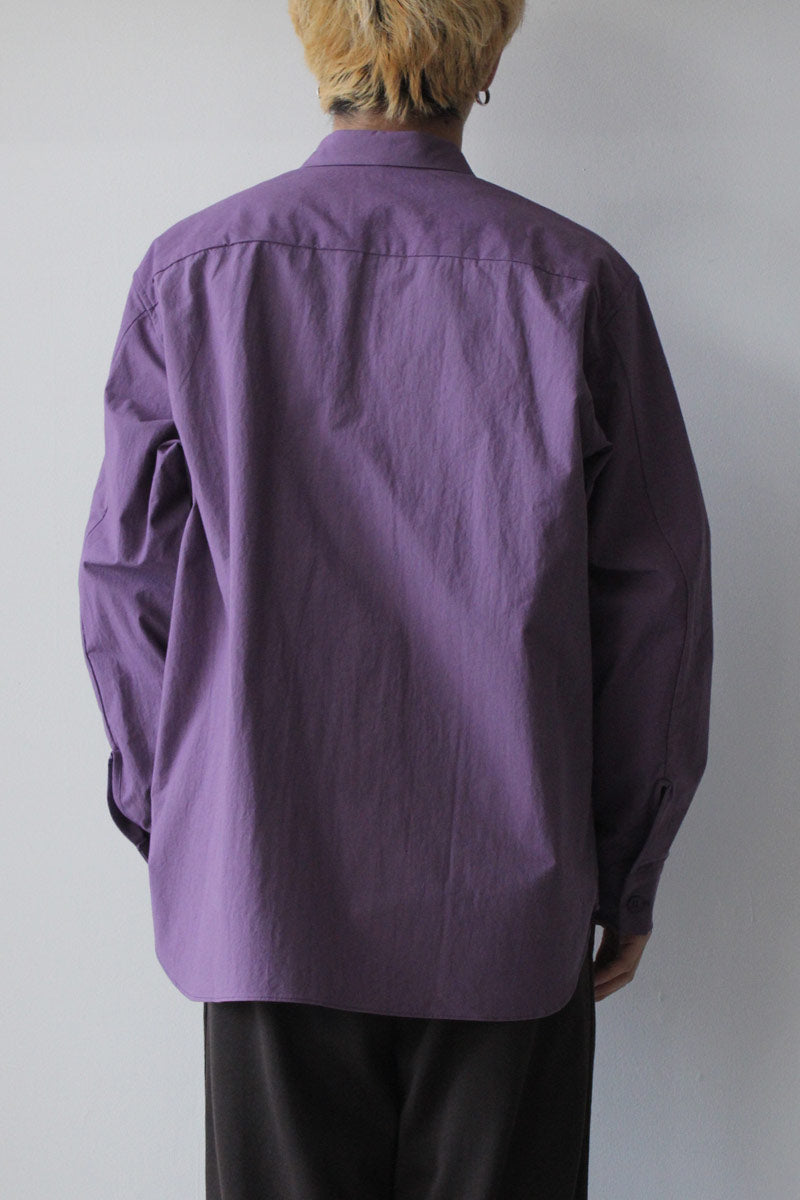MAN-TLE | R14 SHIRT-8 / BLUEBELL WEATHER コットンシャンブレー
