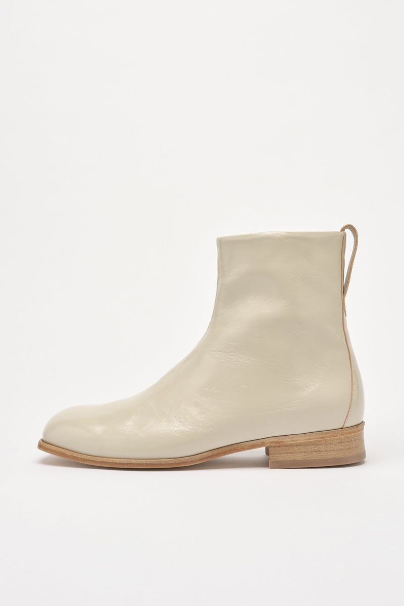 OUR LAGACY | MICHAELIS BOOT / DUSTY WHITE LEATHER スクエアトゥ