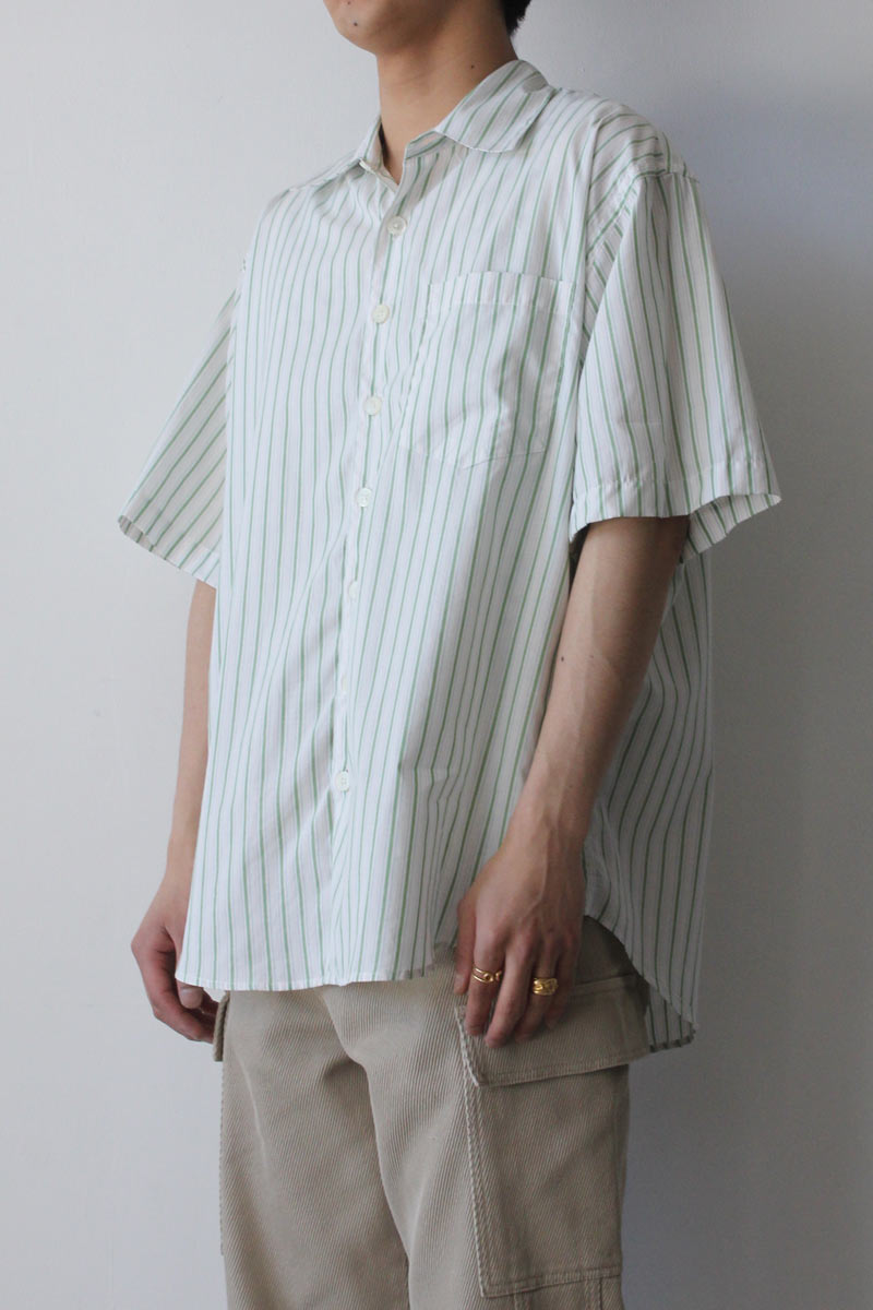 SHIRT OVERSIZED SS STRIPE / WHITE,GREEN AND PINK [20%OFF]