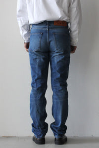 STRAIGHT CUT JEANS / BLUE CREASE [30%OFF]