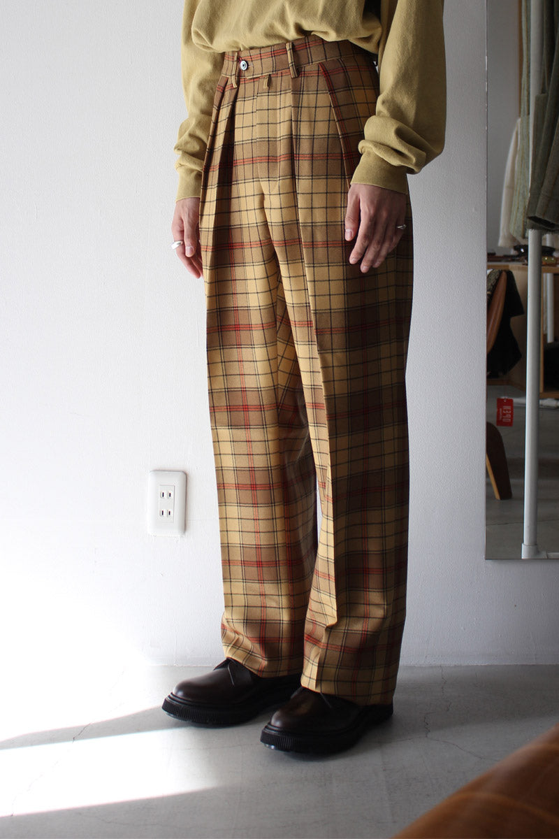 LOCHCARRON TARTAN CHECK WIDE / BEIGE×ORANGE [金沢店]