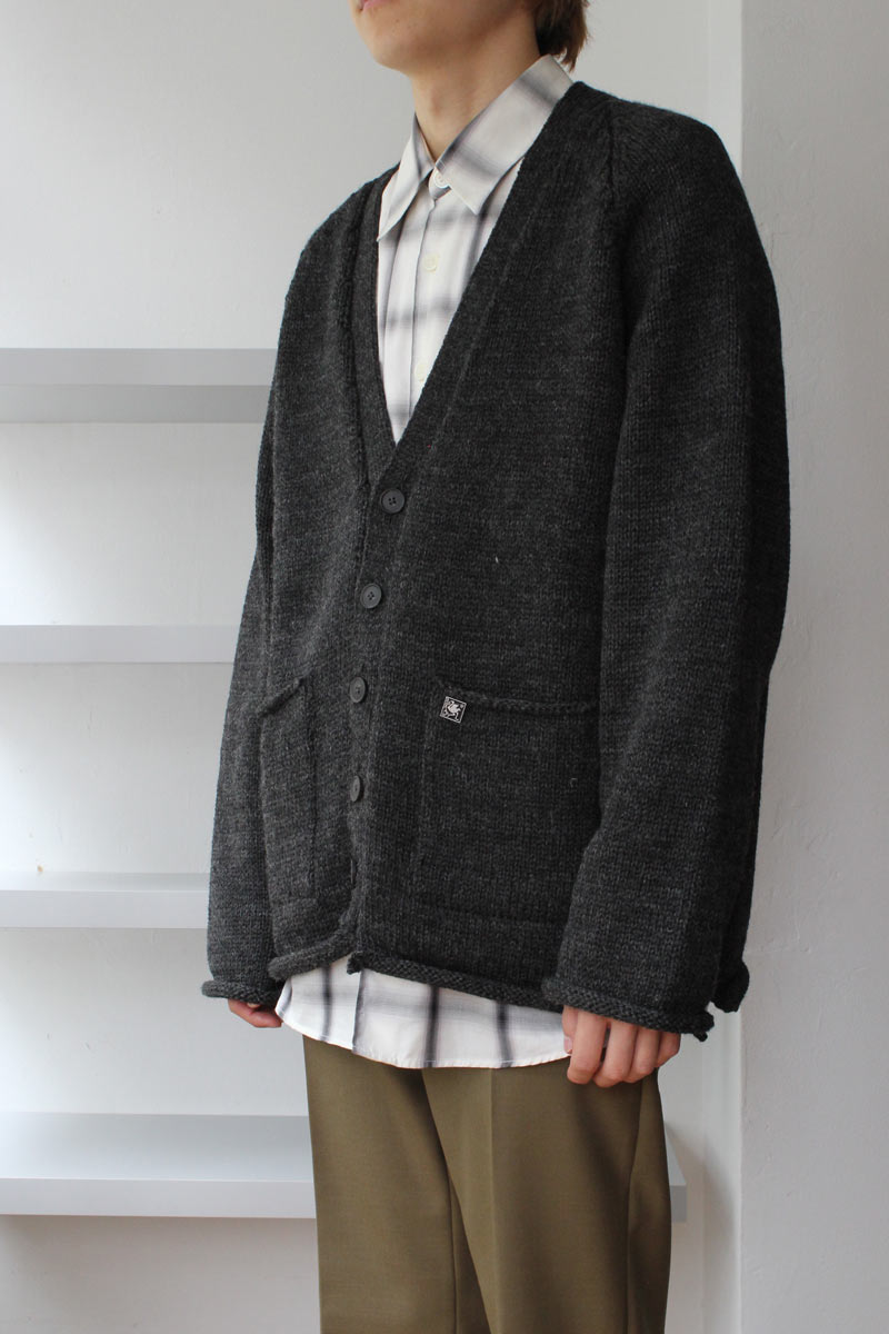 XENIA TELUNTS ニットカーディガン キゼニアテルンツ XENIA TELUNTS | MARIUM CARDIGAN / CHARCOAL ニットカーディガン – STOCK
