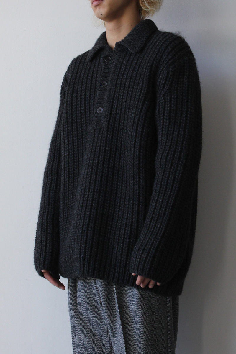 OUR LEGACY | BIG PIQUET / WOLF GREY CHUNKY WOOL チャンキーウール