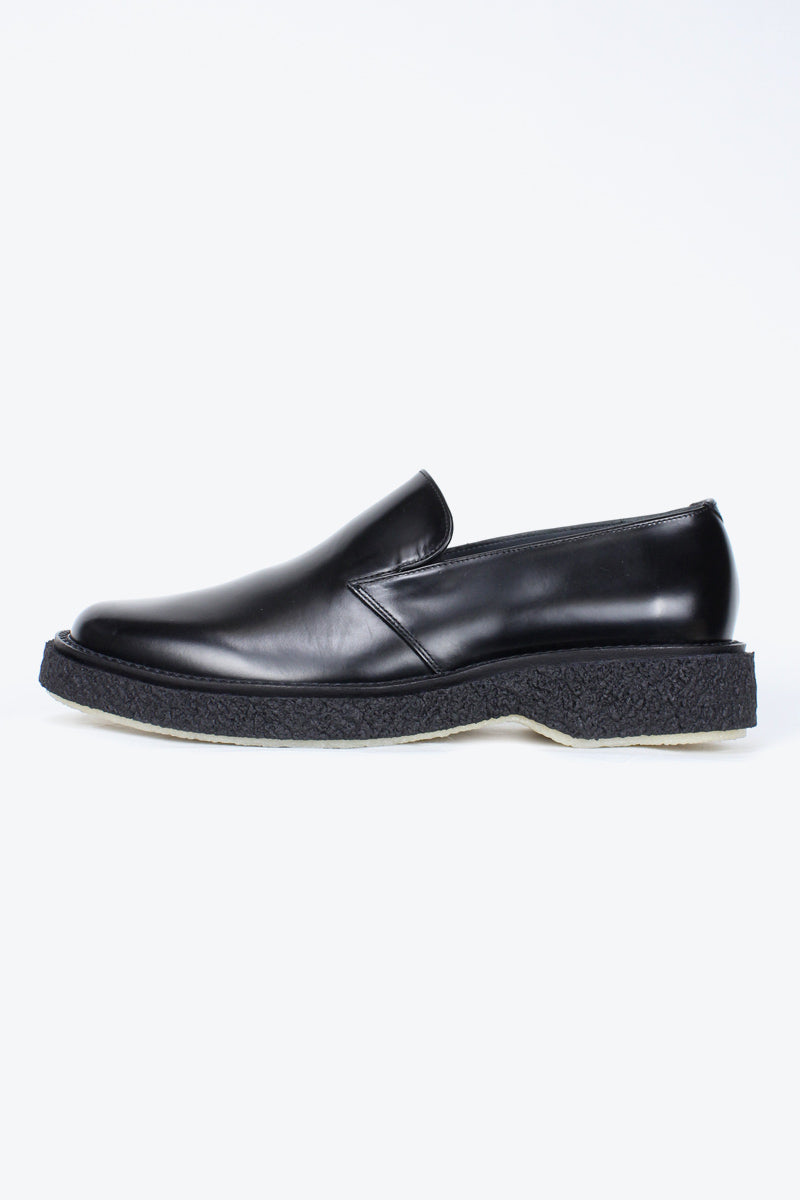 TYPE 139 SLIPPER NATURAL RUBBER SOLE / BLACK