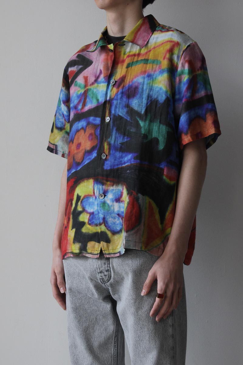 OUR LEGACY | BOX SHIRT SHORT SLEEVE / LANDSCAPE DAYLIGHT PRINT