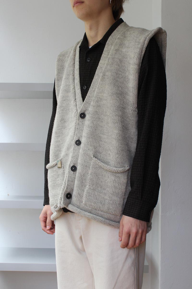 SCHNAYDERMAN'S ニットベスト VEST WOOL CHECK - ベスト