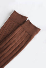Load image into Gallery viewer, COMFORT COTTON RIB HI-SOCKS / COCOA