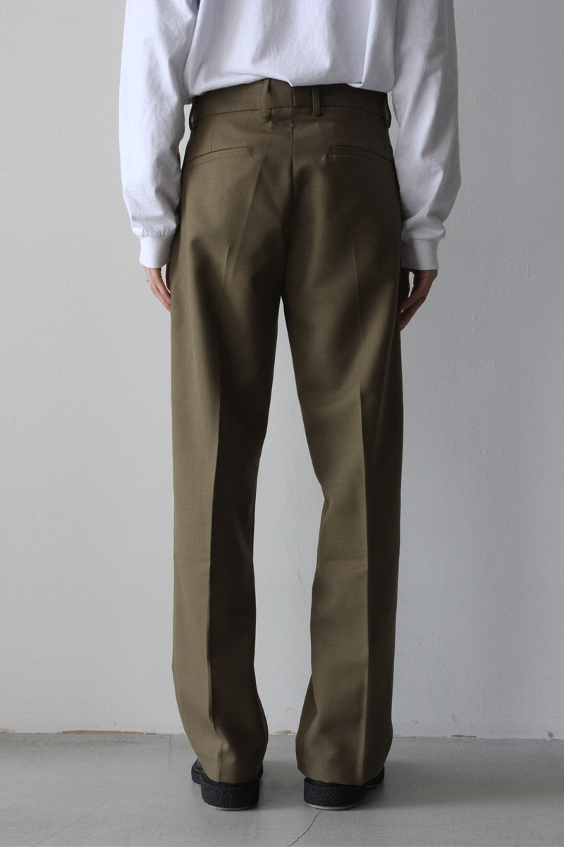 SEFR | MIKE SUIT TROUSER / ACADIA GREEN ウールストレートスラックス