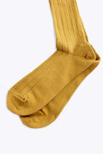 Load image into Gallery viewer, COMFORT COTTON RIB HI-SOCKS / MUSTARD