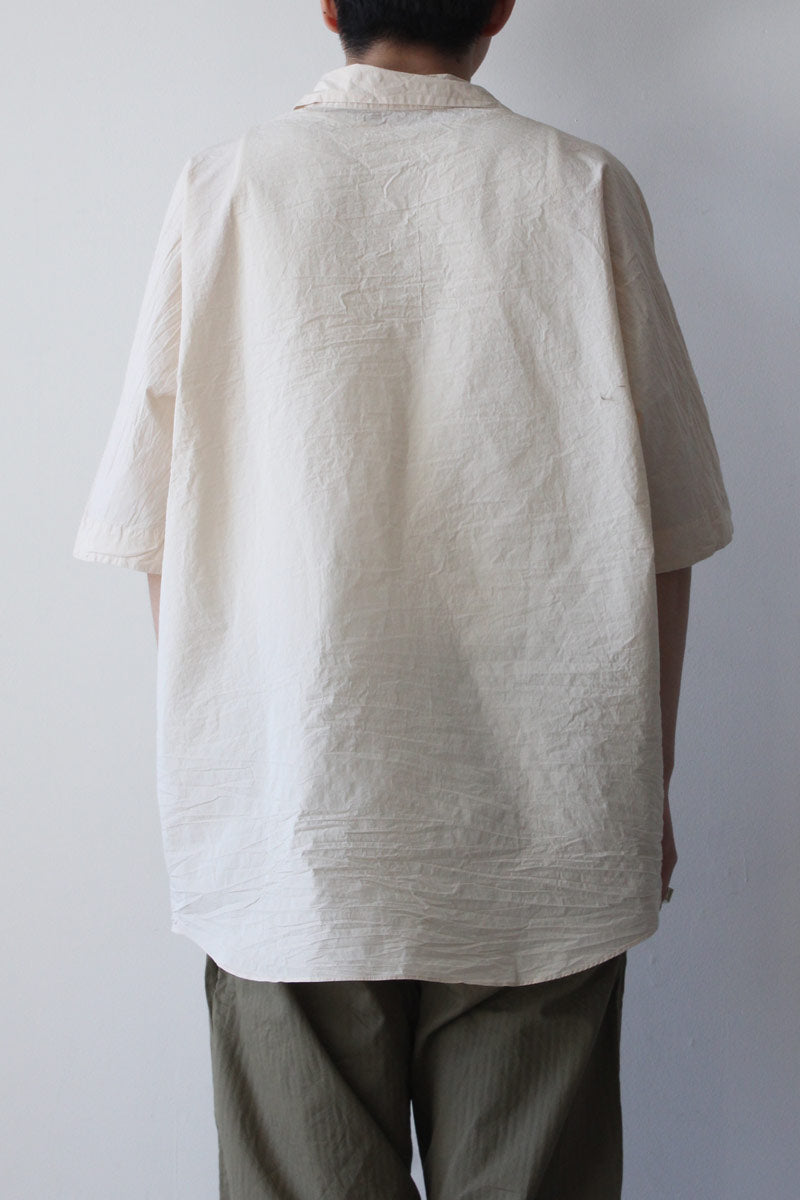 CASEY CASEY | WAGA SHIRT - LIGHT PAPER / PORCELAIN ペーパー