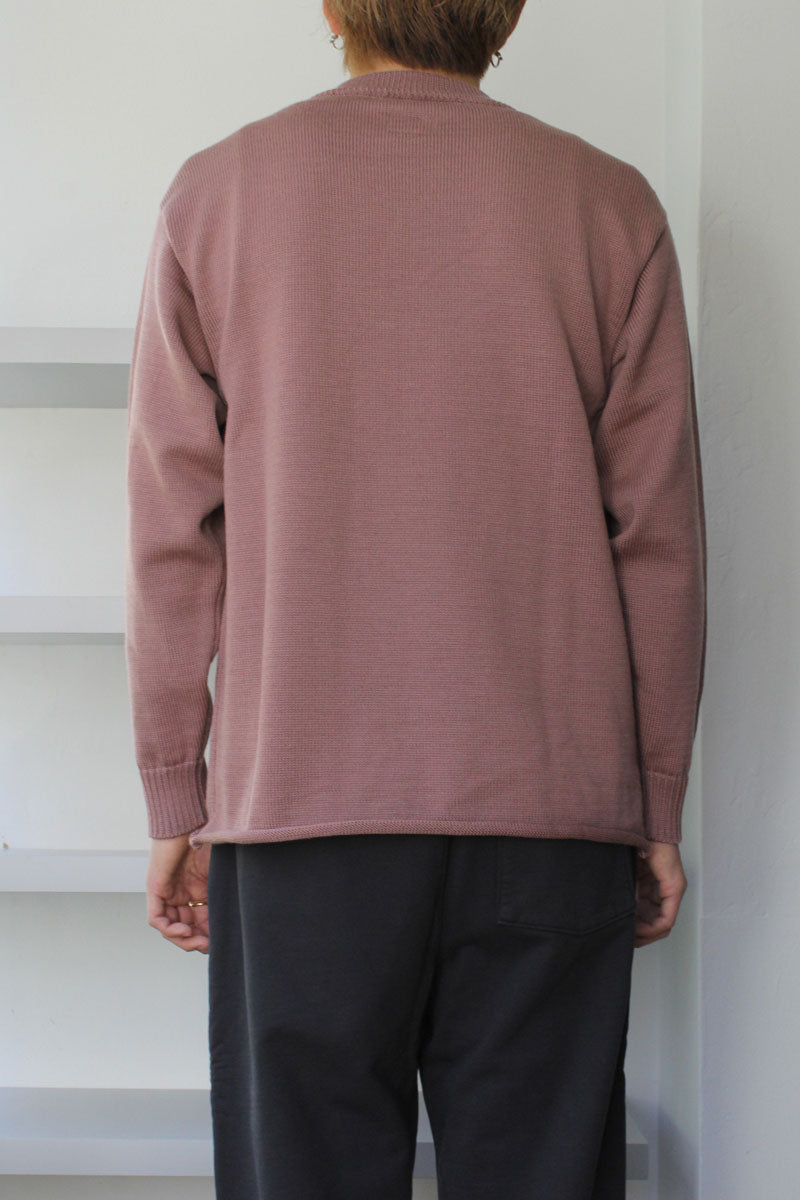 ARPENTEUR | DYCE TURTLE NECK SWEATER / RASPBERRY GREY メリノウール