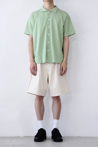 DOUBLE PLEAT SHORTS / NATURAL