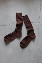 Load image into Gallery viewer, COMFORT COTTON RIB HI-SOCKS / COCOA