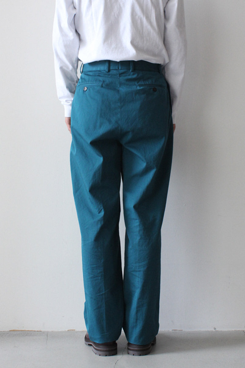 NEAT | NEAT CHINO / BLUE GREEN チノトラウザー – STOCK