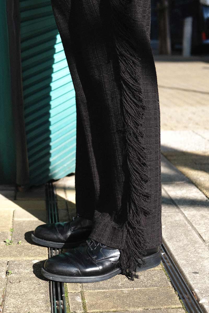 SUMMER TWEED FRINGE EASY PANTS / BLACK [40% 할인]