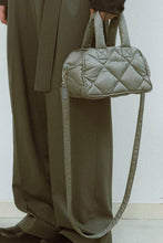 Load image into Gallery viewer, TAION DOWN MINI BOSTON BAG / MOSS GRAY