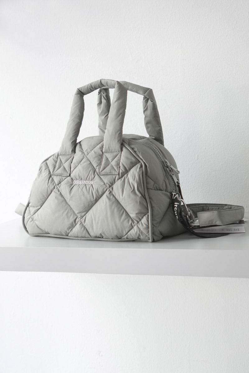 TAION DOWN MINI BOSTON BAG / MOSS GRAY