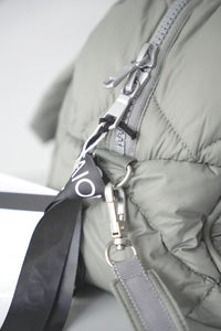 TAION DOWN MINI BOSTON BAG / MOSS GRAY