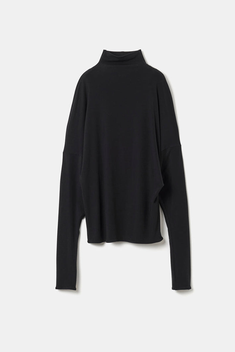STRETCH JERSEY SUPER HIGH NECK / BLACK