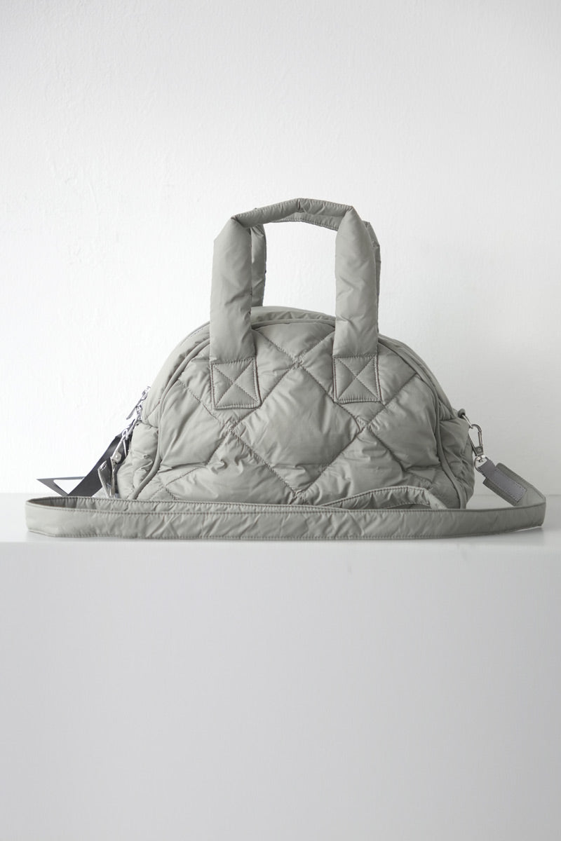 TAION DOWN MINI BOSTON BAG / MOSS GRAY