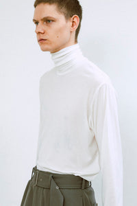 STRETCH JERSEY SUPER HIGH NECK / BLACK