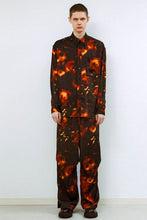 Load image into Gallery viewer, BOKASHI PRINT OVER SHIRT / RED