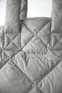 TAION DOWN MINI BOSTON BAG / MOSS GRAY