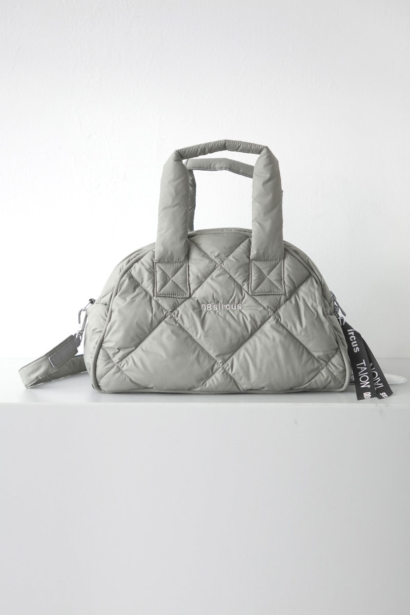 TAION DOWN MINI BOSTON BAG / MOSS GRAY