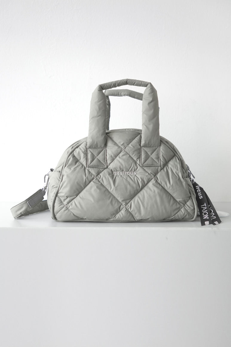 TAION DOWN MINI BOSTON BAG / MOSS GRAY