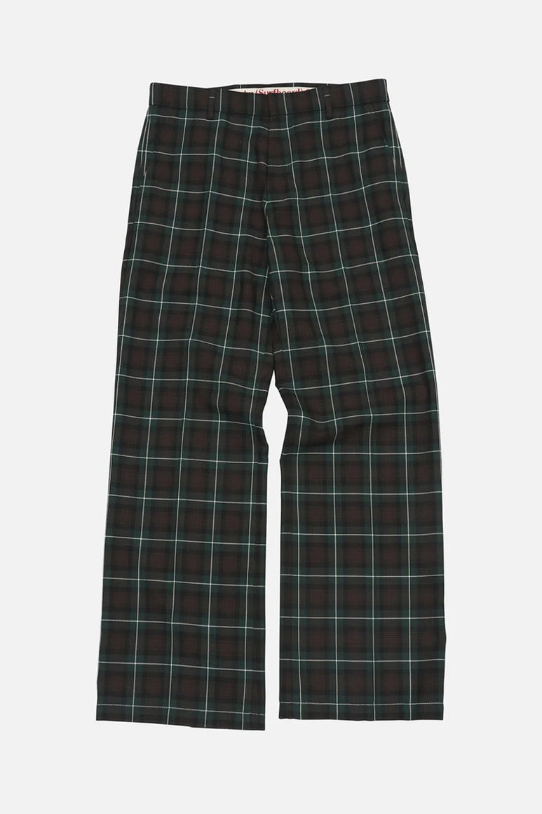 SUNE BOOTCUT TROUSERS / GREEN CHECK