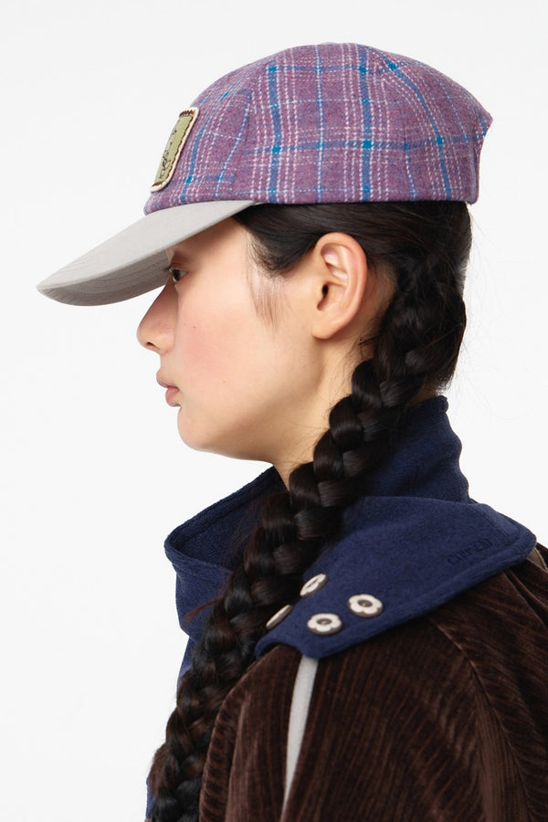 BEANIE / GRAND CHECK FUZZY ALPACA [Expected to arrive in Autumn/Winter 2026]