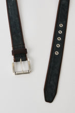 画像をギャラリービューアに読み込む, VERGE BELT / DARK NAVY VELVETEEN NUBUCK