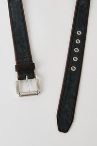 VERGE BELT / DARK NAVY VELVETEEN NUBUCK