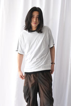 Load image into Gallery viewer, SHEER COTTON REVERSIBLE TEE / WHITE×BLACK
