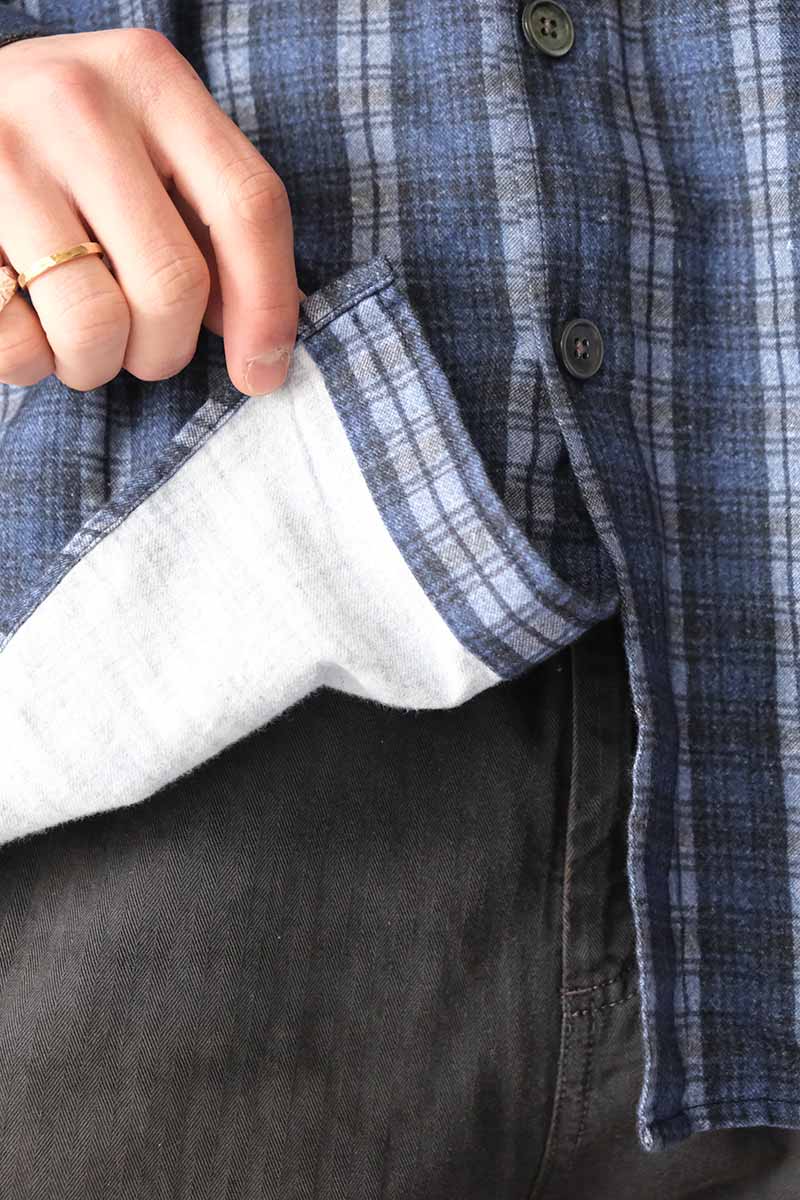 BORROWED SHIRT / CHECK PLEASE PRINT