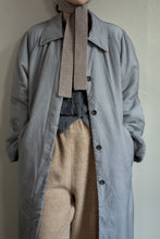 Load image into Gallery viewer, SHEER NYLON PATTED LONG COAT / BLUE GRAY