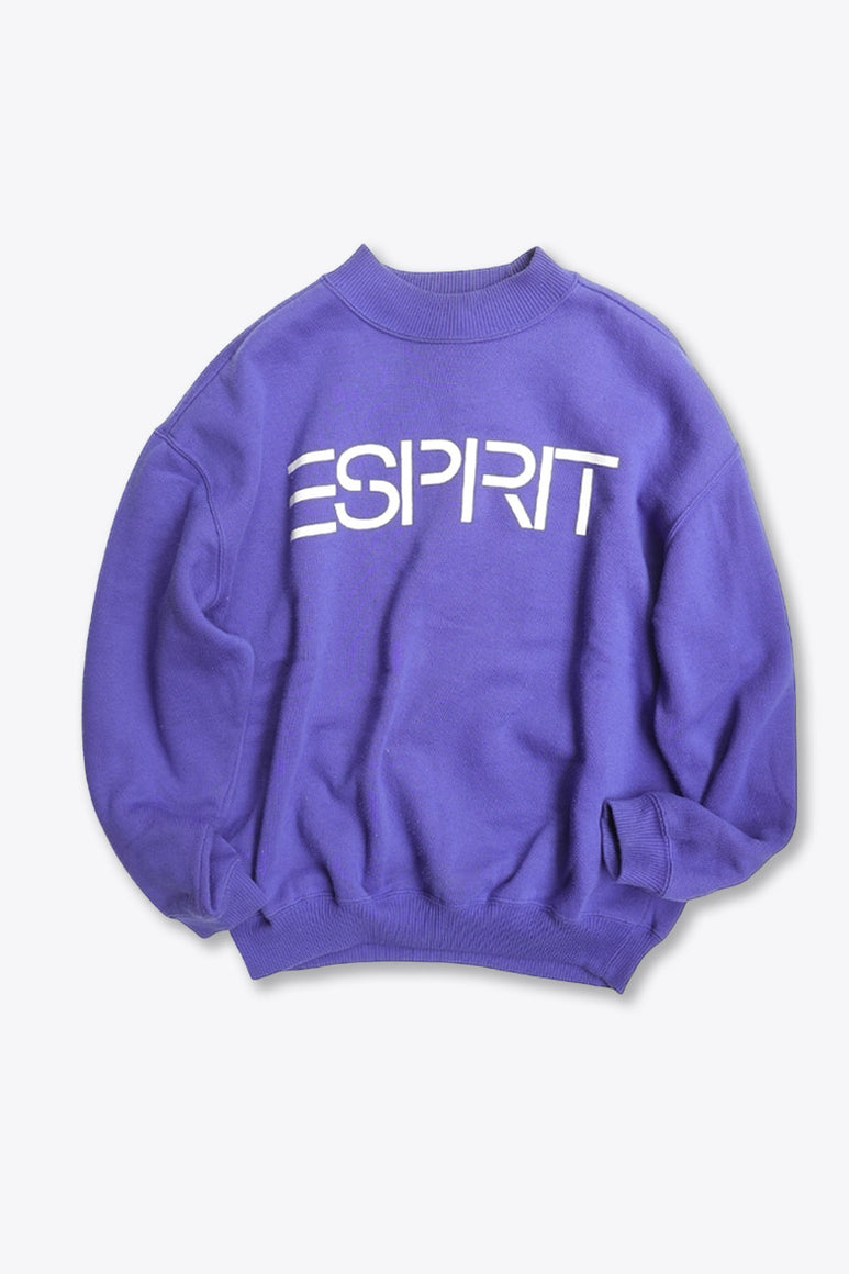 SPRIT | 90'S LOGO SWEAT SHIRT / BLUE  [USED]