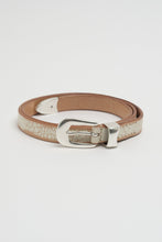 Load image into Gallery viewer, 2CM BELT / OFF WHITE CRACKED LEATHER