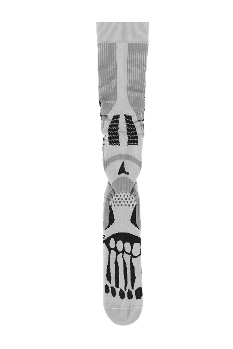 BONES LONG SOCKS / LIGHT GREY