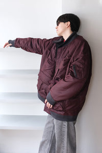 REVERSIBLE MONSTER MA-1 .12 / SMOKEGREY×BOURDEAUX