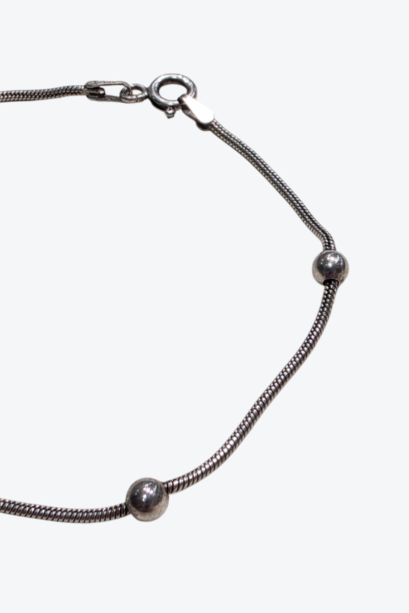 MADE IN ITALY 925 SILVER PEARL NECKLACE / SILVER