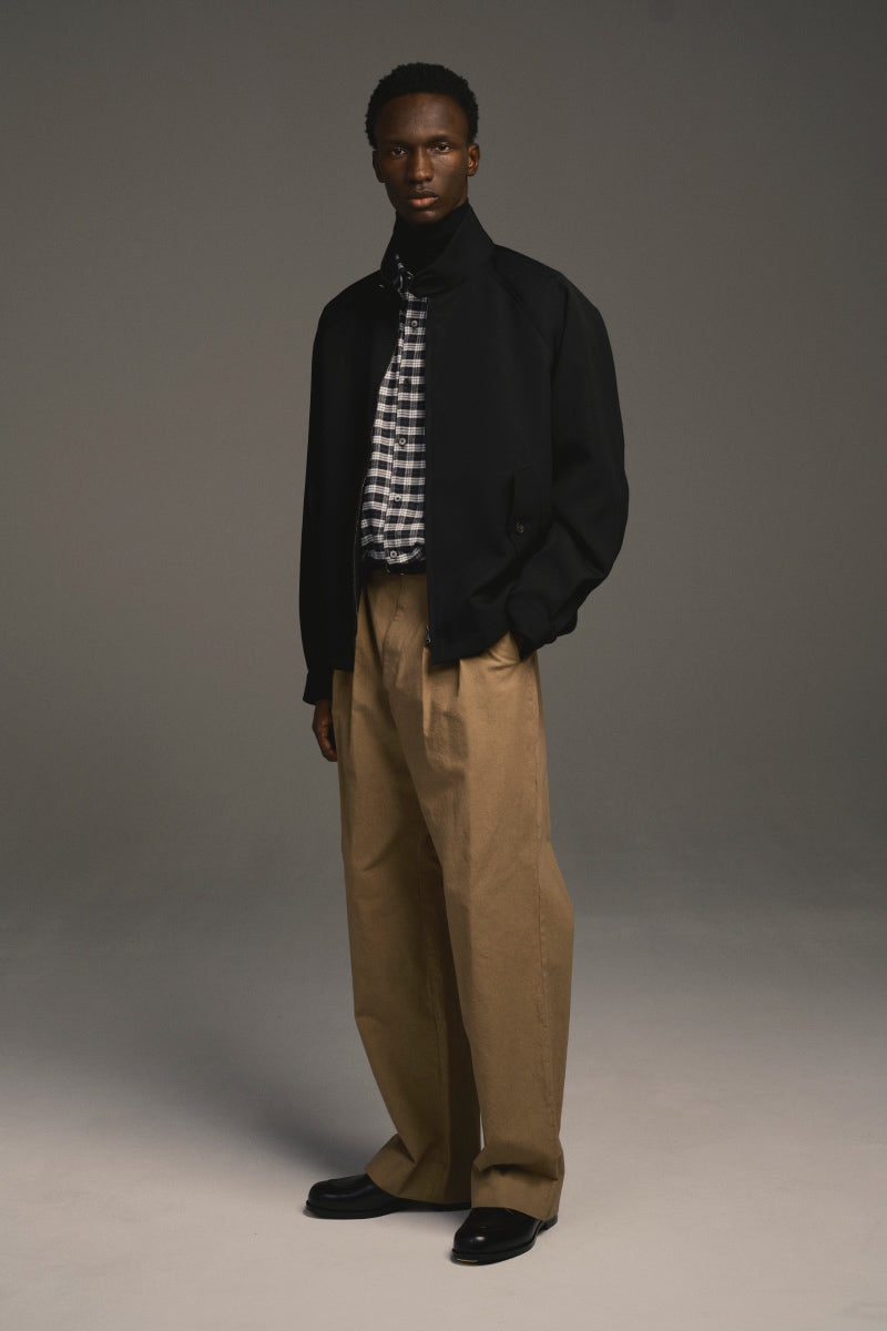 MINIMAL CLASSIC SHIRTS TM MONOCHROME TARTAN / BALCK/WHITE [神戸店][26AW入荷予定]