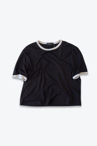 THEORY | CROPPED RINGER T-SHIRT [USED]