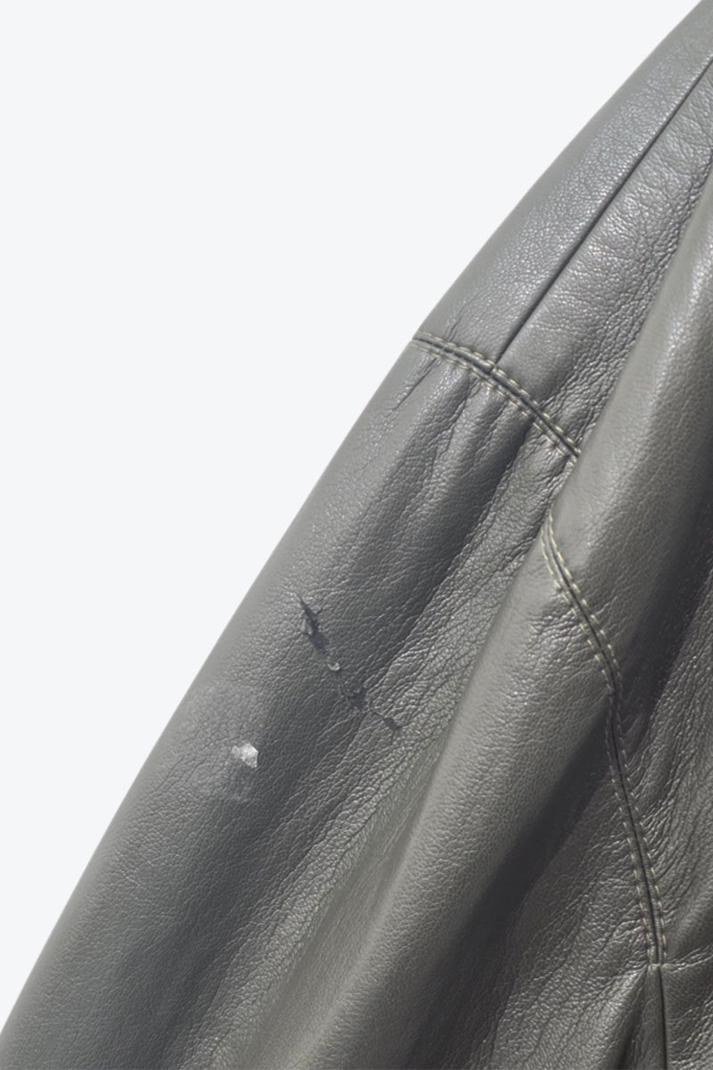 NANUSHKA | CROPPED VEGAN LEATHER JACKET  [USED]