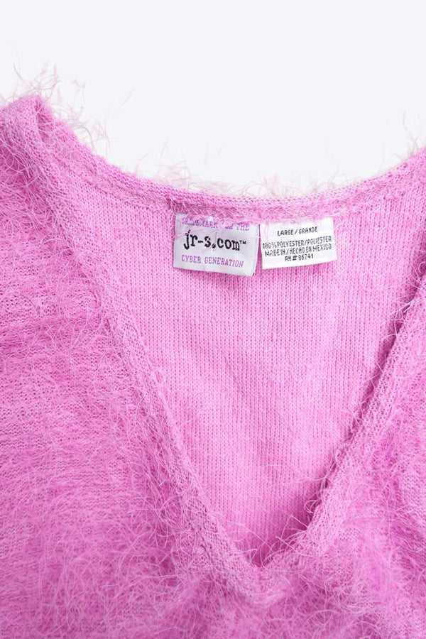 JR-S.COM | MADE IN MEXICO Y2K HARRY V-NECK SWEATER / PINK [USED]