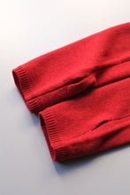 Load image into Gallery viewer, EXTRA FINE MERINO WOOL LONG ARM WARMERS / RED