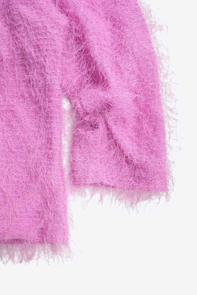 JR-S.COM | MADE IN MEXICO Y2K HARRY V-NECK SWEATER / PINK [USED]