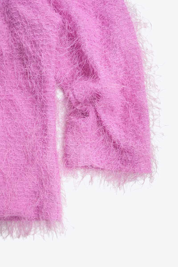 JR-S.COM | MADE IN MEXICO Y2K HARRY V-NECK SWEATER / PINK [USED]